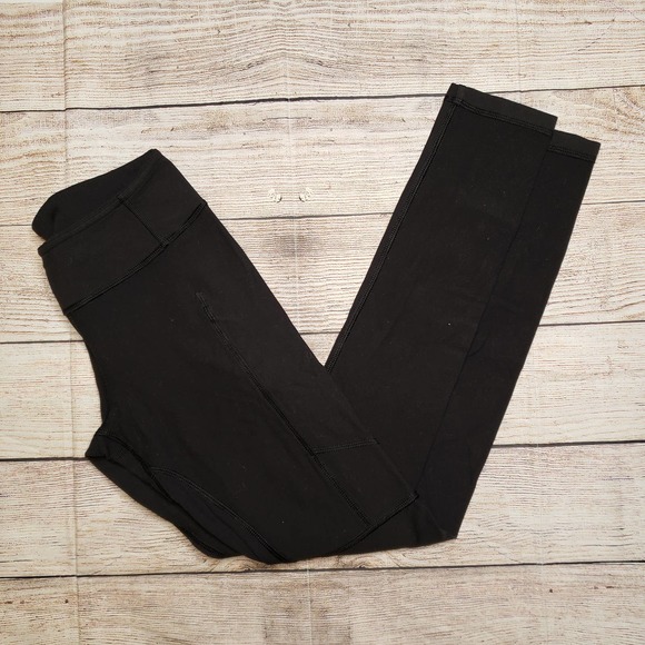 IVIVVA Lululemon black athletic full length leggings 12